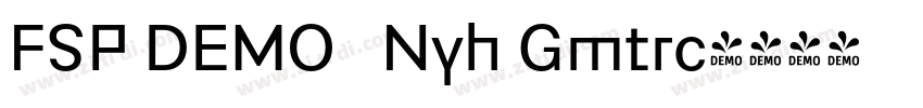 FSP DEMO   Nyh Gmtrc字体转换